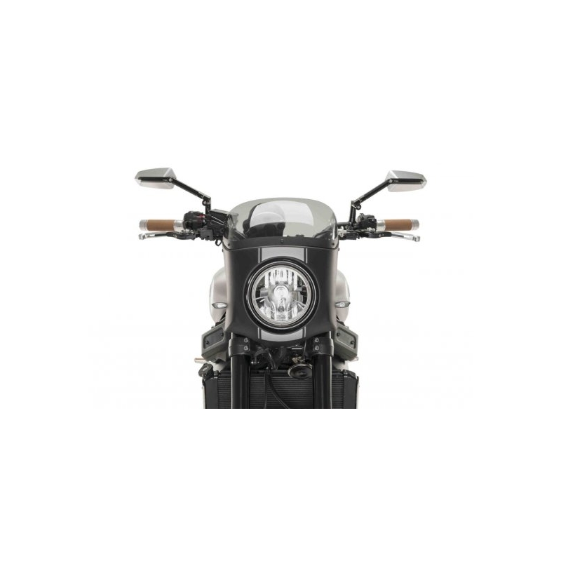 Windshield PUIG SEMI-FAIRING matt black smoke for TRIUMPH Bonneville Speedmaster 1200 2018-2024