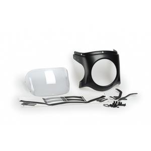 Windshield PUIG SEMI-FAIRING 9554W matt black transparent