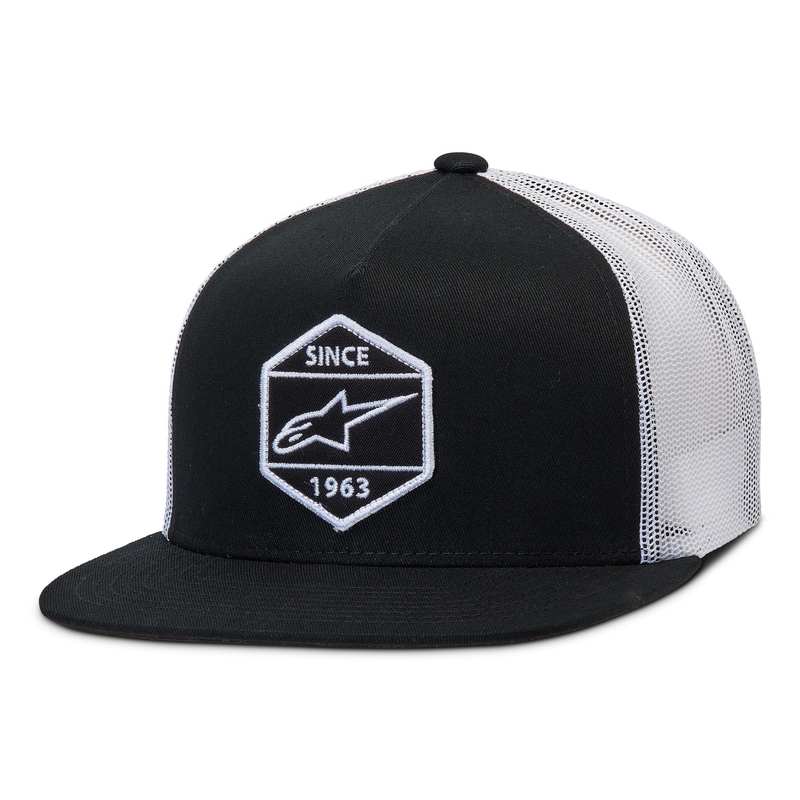 Alpinestars Bolt Trucker cap czarno-biała