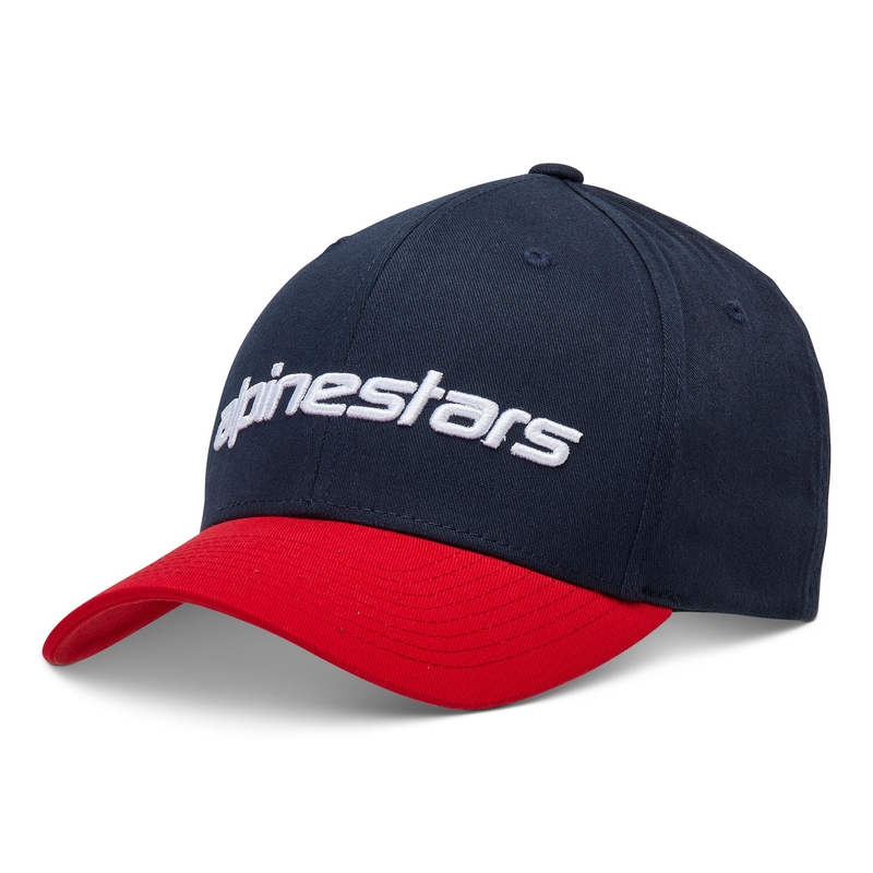 Czapka Alpinestars Linear czerwono-niebiesko-biała