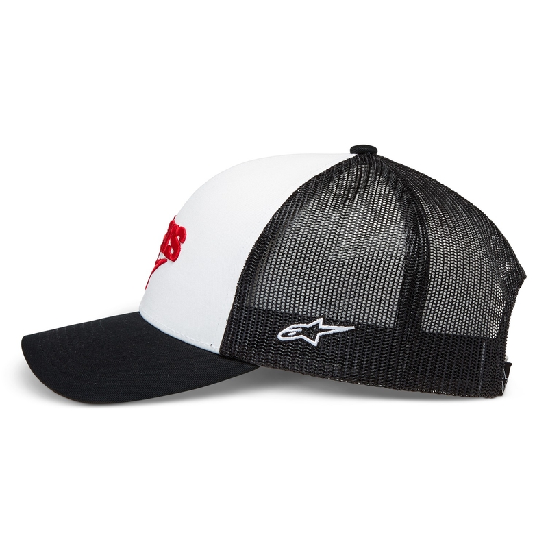 Czapka Alpinestars Pedigree biało-czarno-czerwona