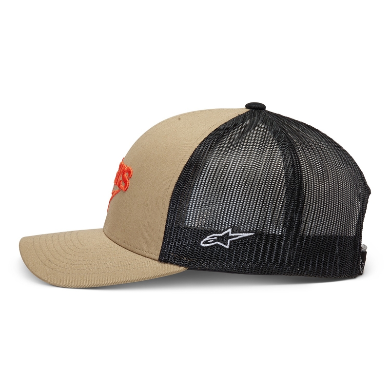 Czapka Alpinestars Pedigree piaskowo-czarno-pomarańczowa