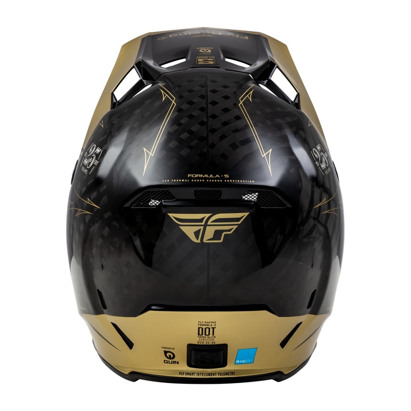 Kask motocrossowy FLY Racing Formula S Carbon czarno-złoty