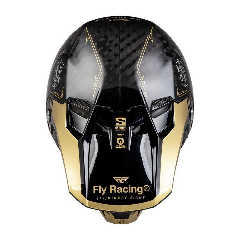 Kask motocrossowy FLY Racing Formula S Carbon czarno-złoty