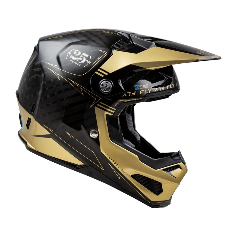 Kask motocrossowy FLY Racing Formula S Carbon czarno-złoty