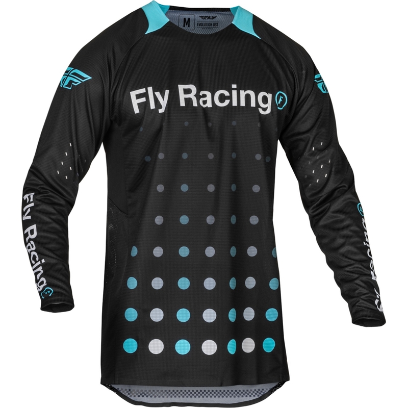 Koszulka motocrossowa FLY Racing Evolution DST w kolorze czarno-niebieskim na wyprzedaży