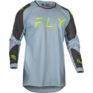 Koszulka motocrossowa FLY Racing Evolution DST 2024 szaro-czarno-fluorescencyjna