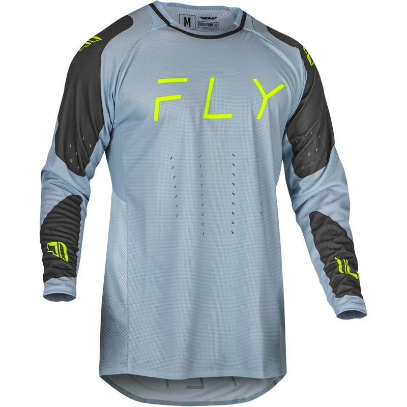 Koszulka motocrossowa FLY Racing Evolution DST szaro-czarno-fluo-zielona wyprzedaż