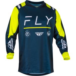 Koszulka motocrossowa FLY Racing F-16 2024 niebiesko-żółto-biała
