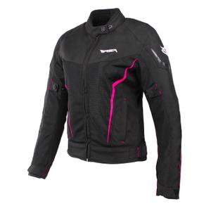 Damska kurtka motocyklowa RSA Bolt w kolorze czarnym, białym i różowym - II. jakost