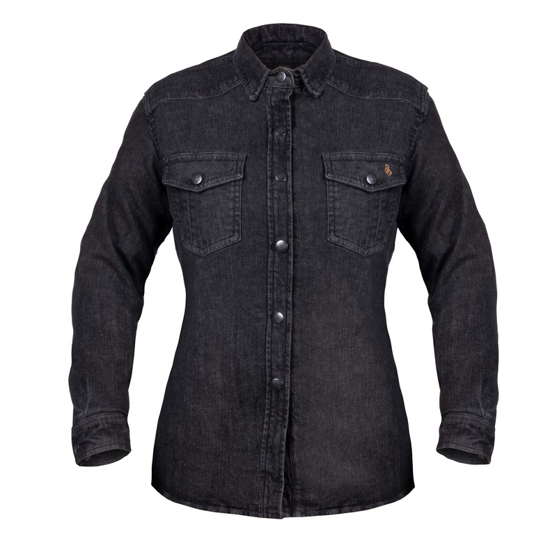 Damska koszulka motocyklowa BROGER Alaska washed black