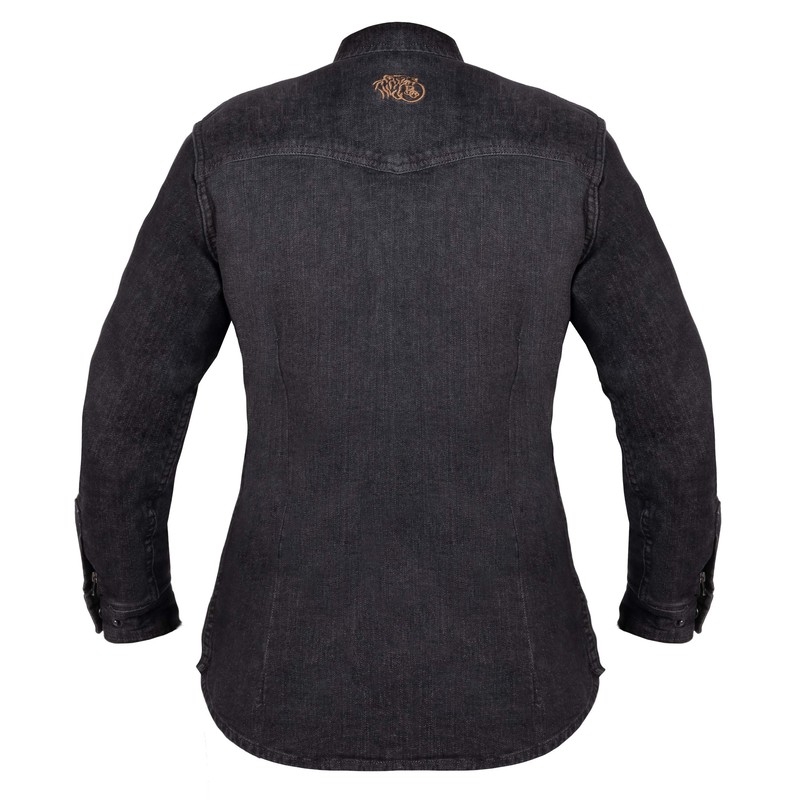 Damska koszulka motocyklowa BROGER Alaska washed black