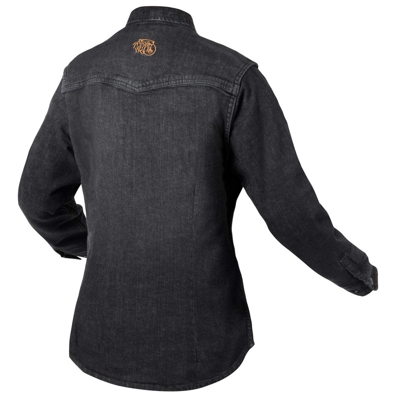 Damska koszulka motocyklowa BROGER Alaska washed black