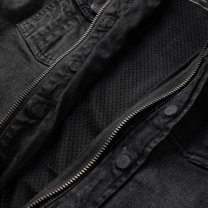 Damska koszulka motocyklowa BROGER Alaska washed black