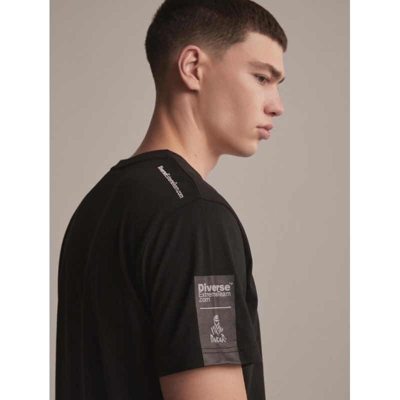 T-shirt DAKAR DKR Logo 123 czarny