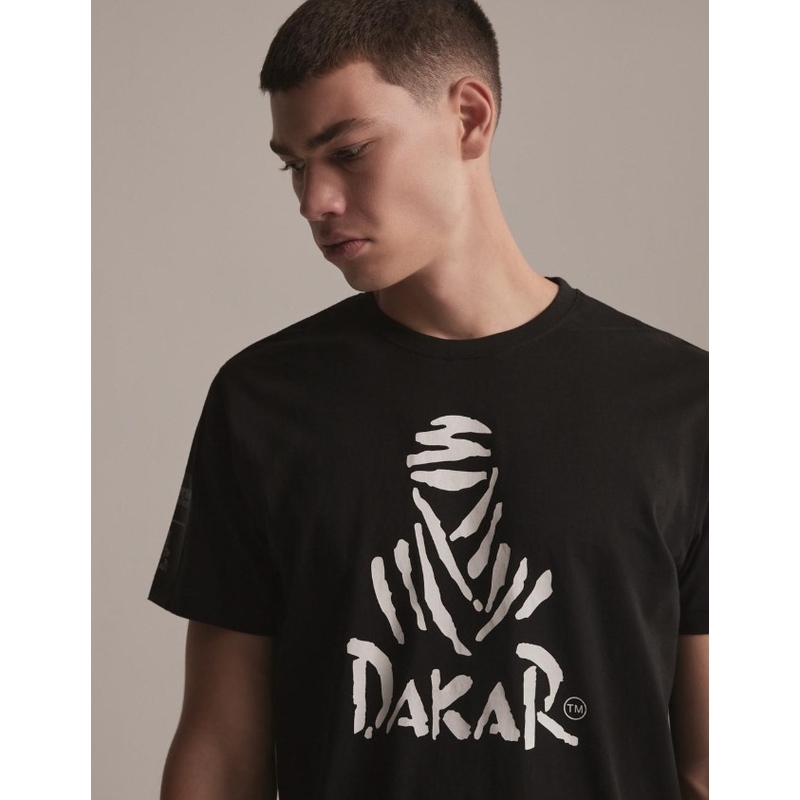 T-shirt DAKAR DKR Logo 123 czarny