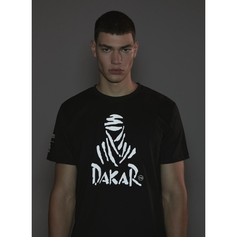 T-shirt DAKAR DKR Logo 123 czarny
