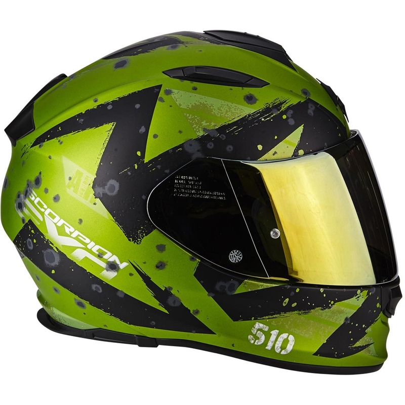 Integralny kask motocyklowy Scorpion EXO-510 Air Marcus zielony matowy-czarny wyprzedaż