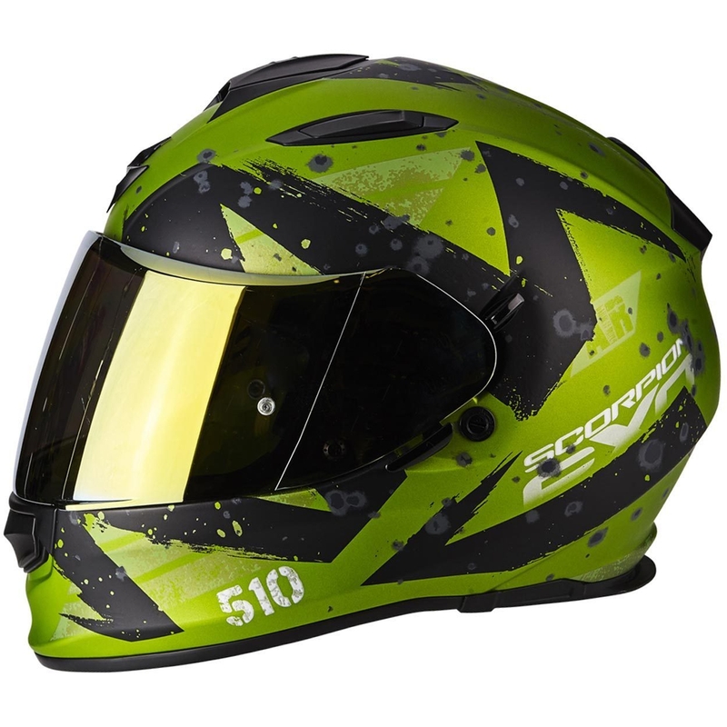 Integralny kask motocyklowy Scorpion EXO-510 Air Marcus zielony matowy-czarny wyprzedaż