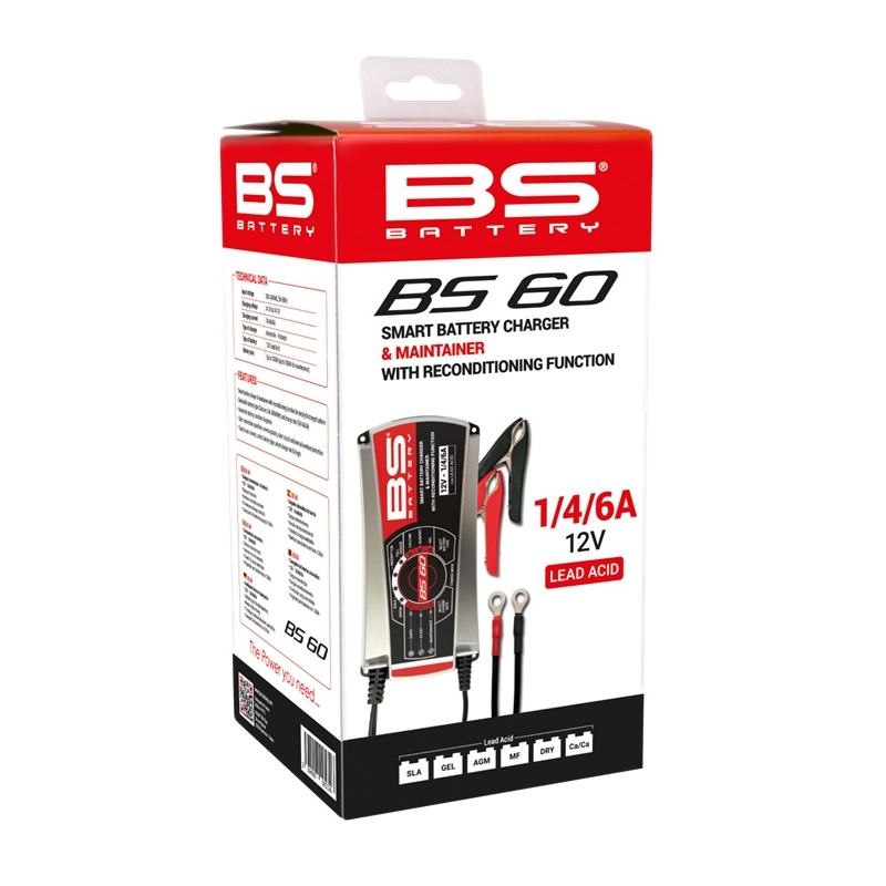 Battery charger BS-BATTERY PRO SMART 12V 1/4/6A