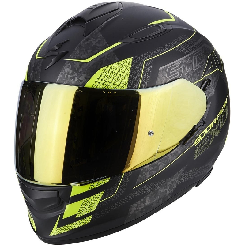 Integralny kask motocyklowy Scorpion EXO-510 Air Galva czarny matowy-żółty wyprzedaż