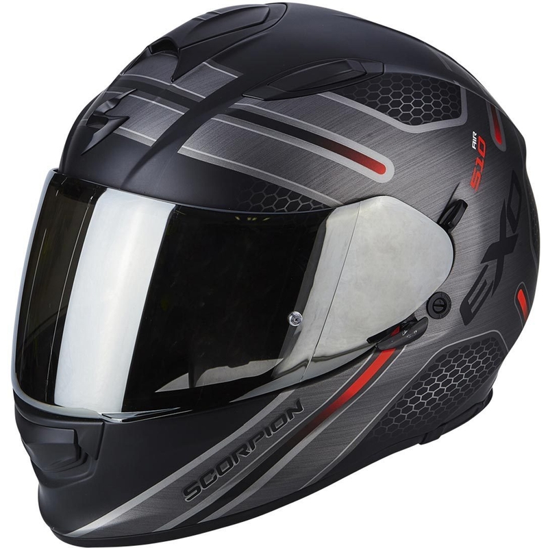 Integralny kask motocyklowy Scorpion EXO-510 Air Route czarny matowy-czerwony wyprzedaż