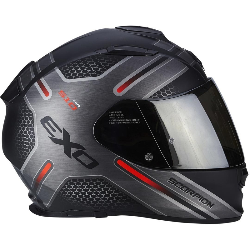 Integralny kask motocyklowy Scorpion EXO-510 Air Route czarny matowy-czerwony wyprzedaż