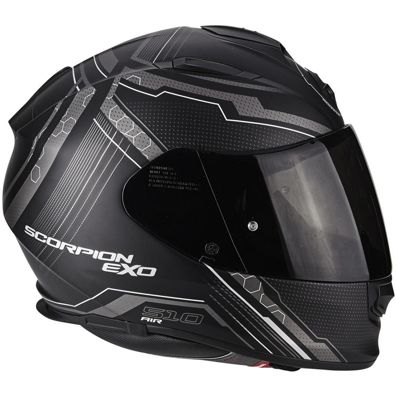 Integralny kask motocyklowy Scorpion EXO-510 Air Sync czarny matowy-srebrny wyprzedaż