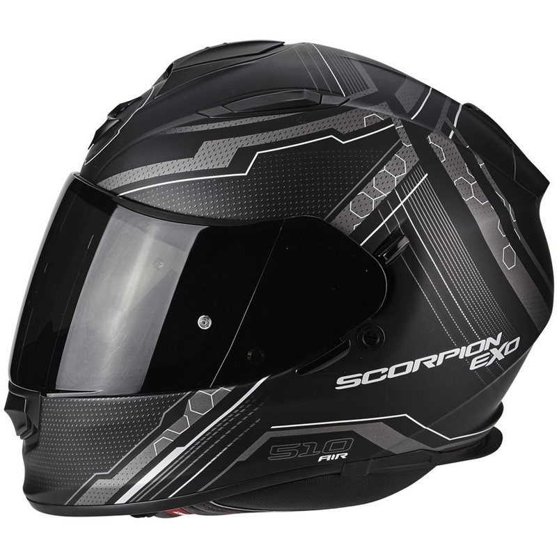 Integralny kask motocyklowy Scorpion EXO-510 Air Sync czarny matowy-srebrny wyprzedaż