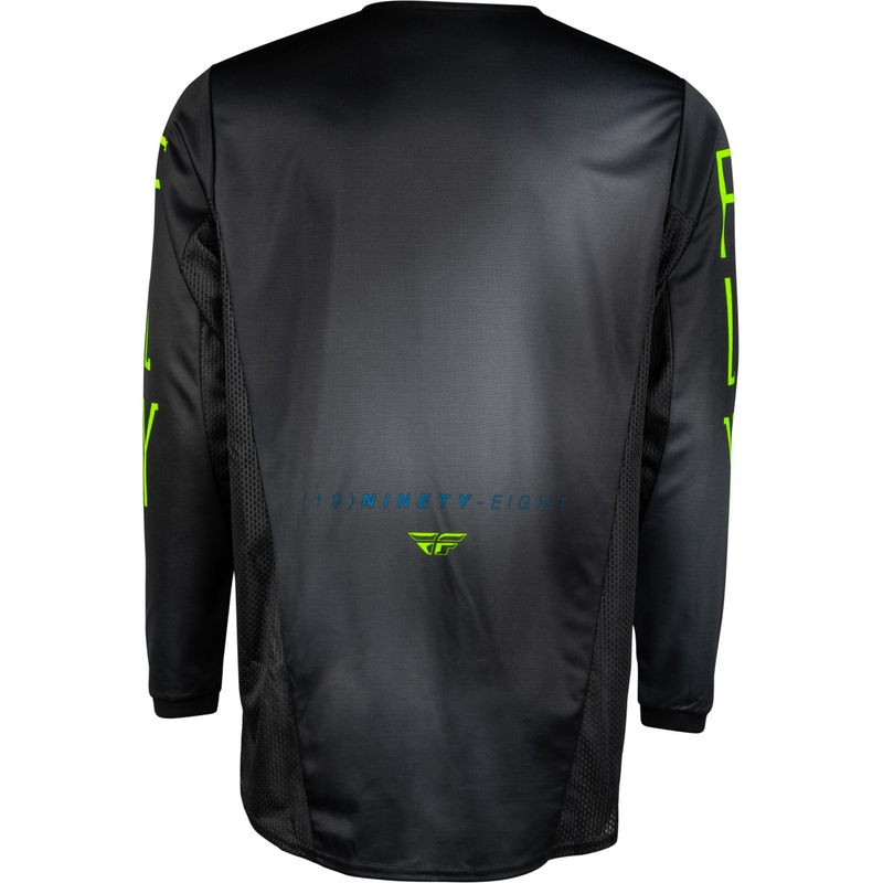 Dziecięca koszulka motocrossowa FLY Racing Prodigy black-fluo green-blue