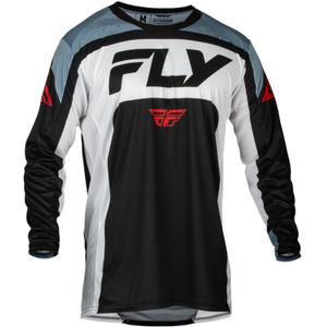 Koszulka motocrossowa FLY Racing Lite 2024 czarno-biało-szara