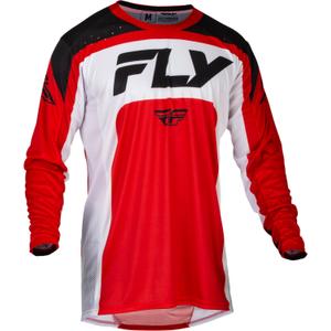 Koszulka motocrossowa FLY Racing Lite 2024 czerwono-biało-czarna
