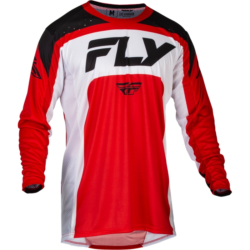 Koszulka motocrossowa FLY Racing Lite 2024 czerwono-biało-czarna wyprzedaż