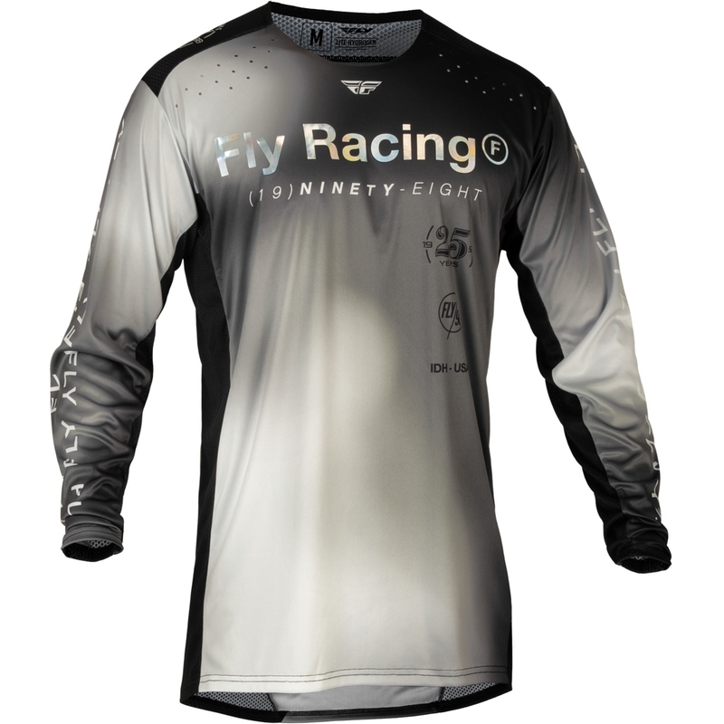 Koszulka motocrossowa FLY Racing Lite 2024 szaro-czarna