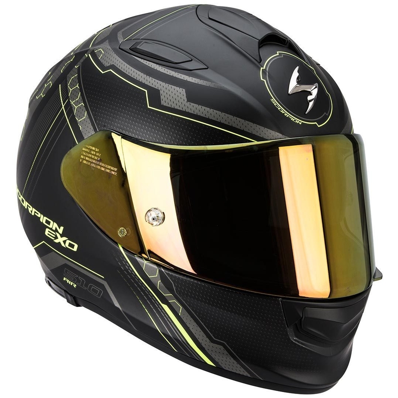 Kask integralny Scorpion EXO-510 Air Sync czarny matowy-fluo żółty