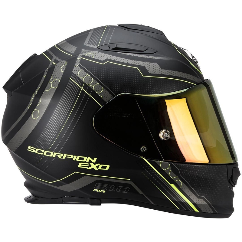 Kask integralny Scorpion EXO-510 Air Sync czarny matowy-fluo żółty