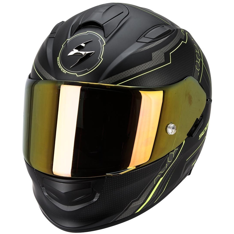 Kask integralny Scorpion EXO-510 Air Sync czarny matowy-fluo żółty