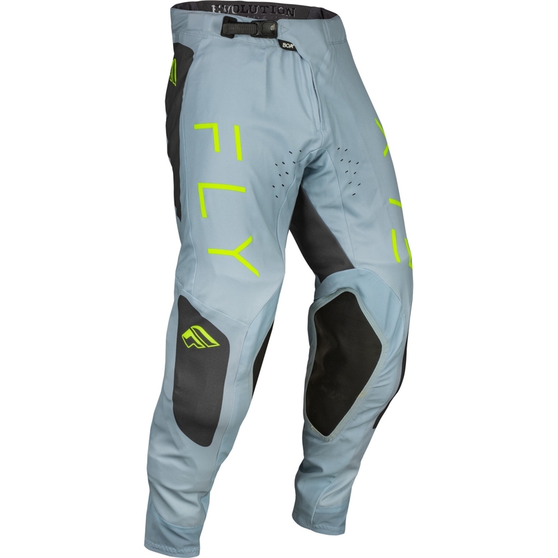Spodnie motocrossowe FLY Racing Evolution DST 2024 szaro-czarno-fluorescencyjne wyprzedaż