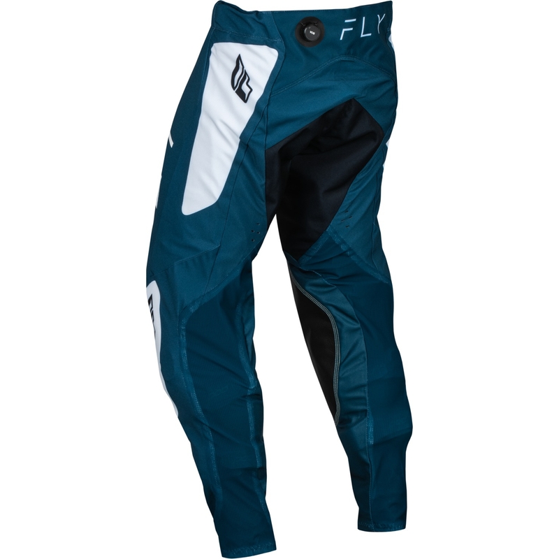 Spodnie motocrossowe FLY Racing Evolution DST niebiesko-białe