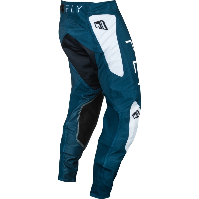 Spodnie motocrossowe FLY Racing Evolution DST niebiesko-białe