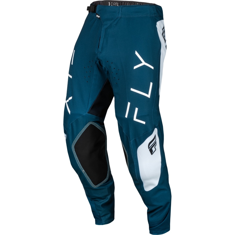 Spodnie motocrossowe FLY Racing Evolution DST niebiesko-białe