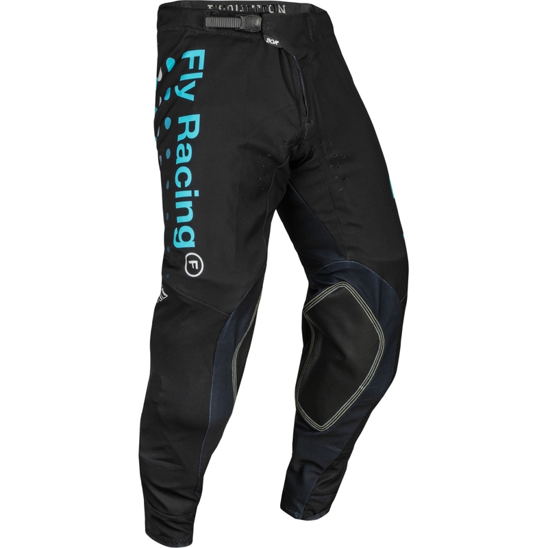 Spodnie motocrossowe FLY Racing Evolution DST czarno-niebieskie