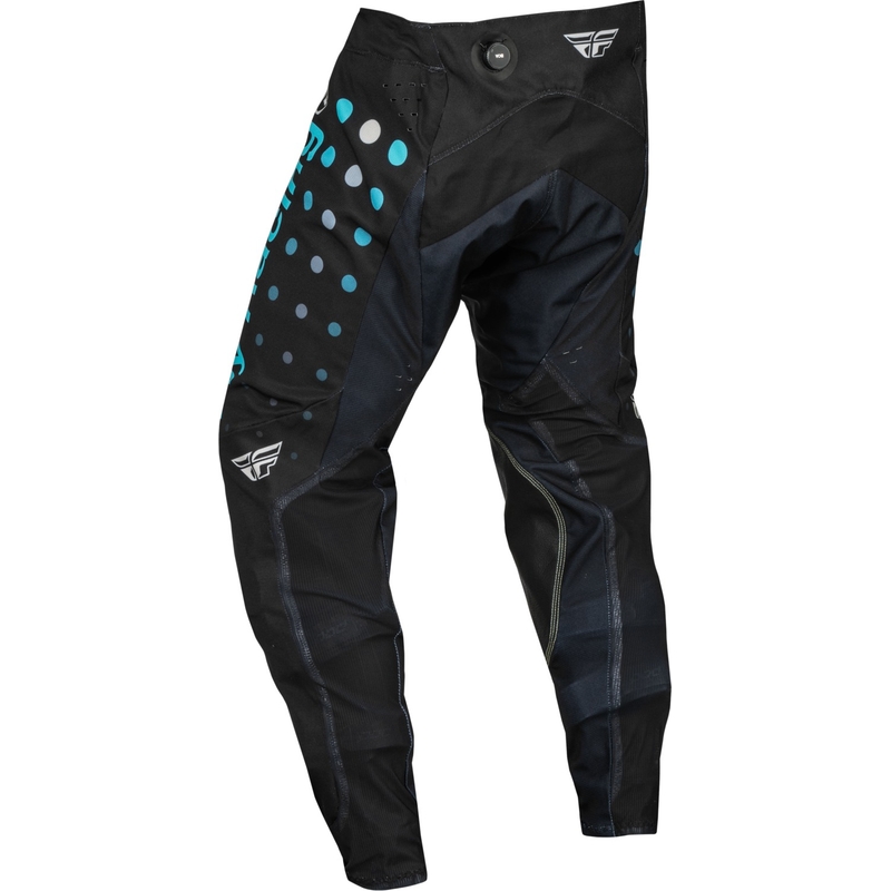 Spodnie motocrossowe FLY Racing Evolution DST czarno-niebieskie