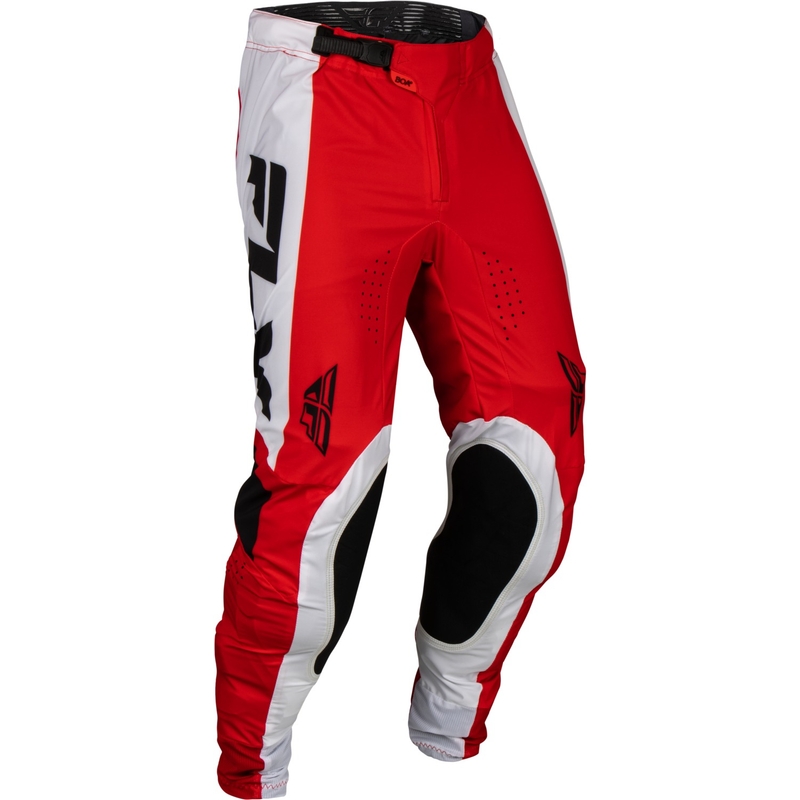 Spodnie motocrossowe FLY Racing Lite 2024 czerwono-biało-czarne