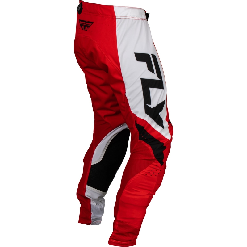 Spodnie motocrossowe FLY Racing Lite 2024 czerwono-biało-czarne