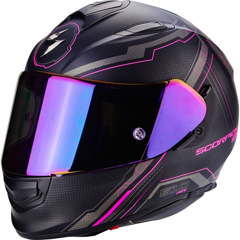 Kask integralny Scorpion EXO-510 Air Sync czarny matowy-różowy