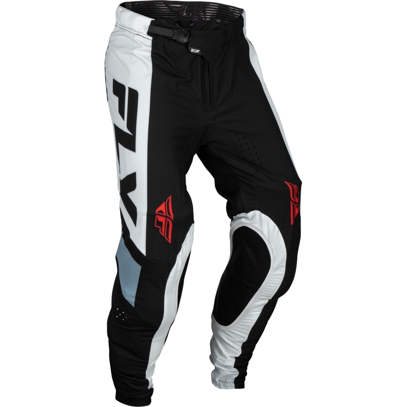 Spodnie motocrossowe FLY Racing Lite czarno-biało-szare