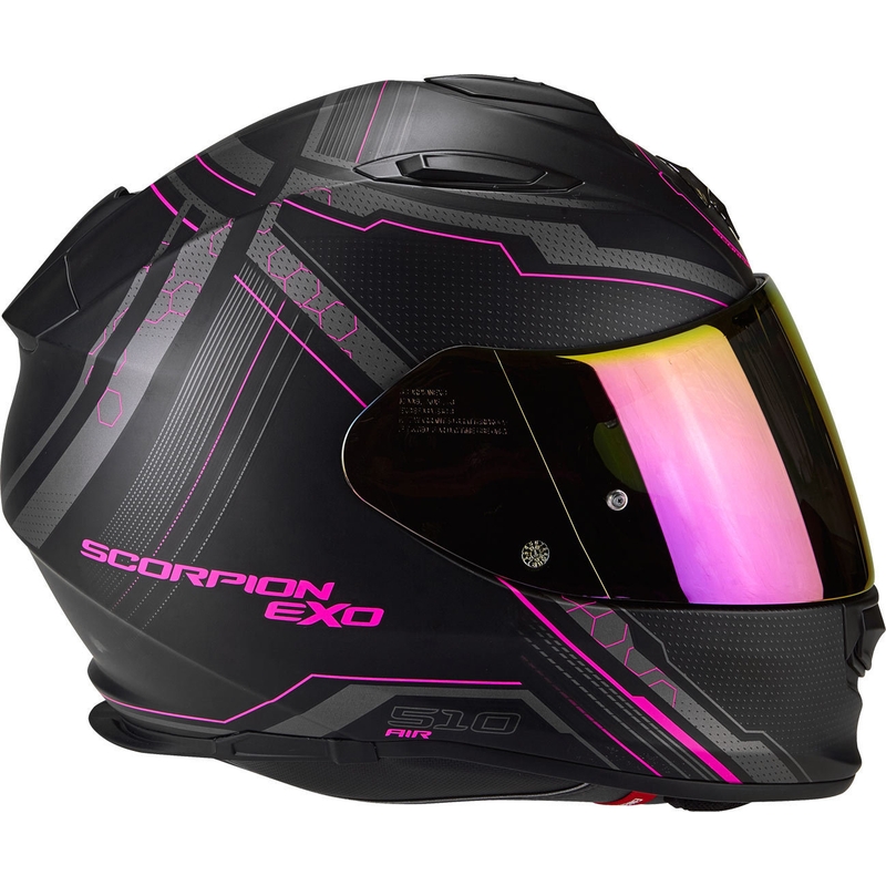 Kask integralny Scorpion EXO-510 Air Sync czarny matowy-różowy