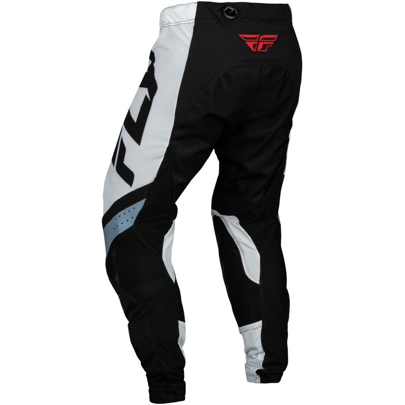 Spodnie motocrossowe FLY Racing Lite czarno-biało-szare