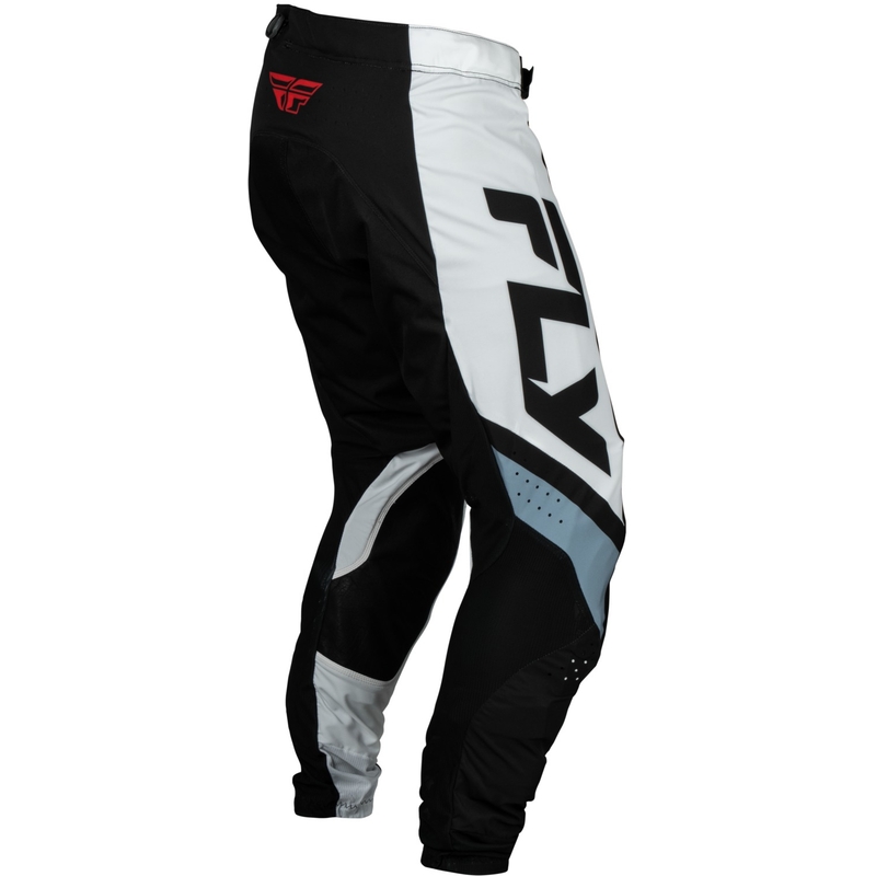Spodnie motocrossowe FLY Racing Lite czarno-biało-szare